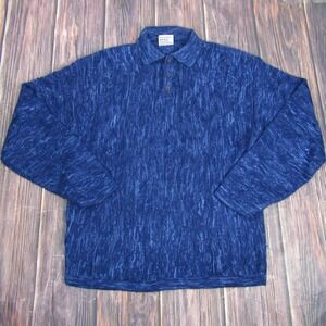 Godbody Sweater Mens Large Textured Knit Pullover Long Sleeve Acrylic Basics